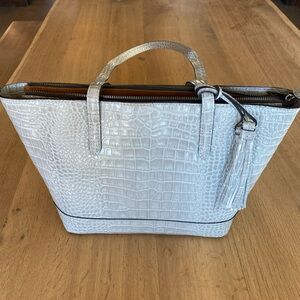 Patricia Nash Verzi Leather Tote. Color grey. Brand new.